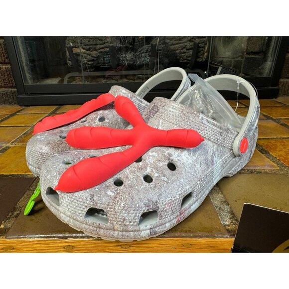 Mens 9 Crocs x Staple Classic Clog Sidewalk Lux Pigeon Feet Sandals 207917-90H - Picture 4 of 9